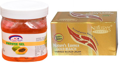 NATURE ESSENCE Gold Bleach, Pink Root Papaya Gel(Set of 2)