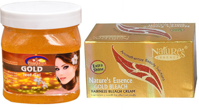 

NATURE ESSENCE Gold Bleach, Pink Root Gold Leaf Gel(Set of 2)