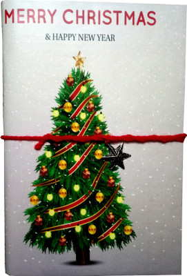 

GOONJ CREATIONS Regular Diary(Send your greetings for Christmas and new year altogether with this specially designed handmade diary. This handsewn and handcrafted journal is a perfect combined gift for formal or informal wishes., Red)