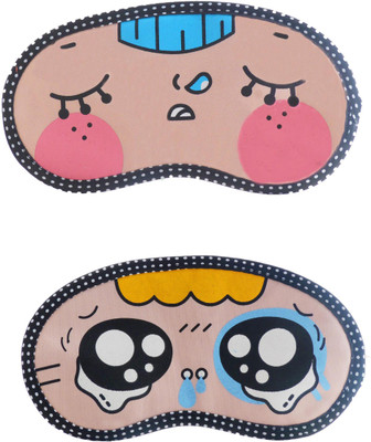 

Jenna Napping-Y_TearyEyeCartoon Travel Sleeping Eye Cover Blindfold (Pack of 2)(2 g)