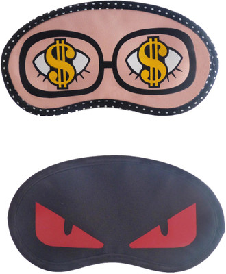 

Jenna Dollar-RedEyeCartoon Travel Sleeping Eye Cover Blindfold (Pack of 2)(2 g)