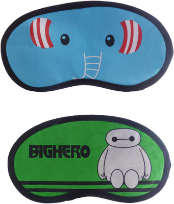 

Jenna Elephant-GreenCartoon Travel Sleeping Eye Cover Blindfold (Pack of 2)(2 g)