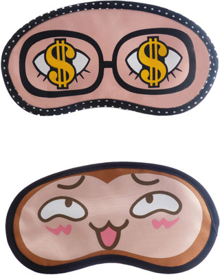 

Jenna Dollar-HappyCartoon Travel Sleeping Eye Cover Blindfold (Pack of 2)(2 g)
