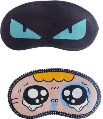 

Jenna BlueEye-Y_TearyEyeCartoon Travel Sleeping Eye Cover Blindfold (Pack of 2)(2 g)