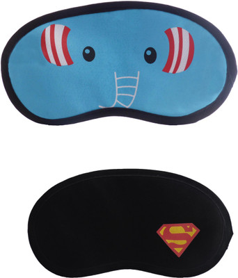 

Jenna Elephant-Y_SupermanCartoon Travel Sleeping Eye Cover Blindfold (Pack of 2)(2 g)
