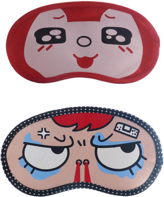 

Jenna RedBlackEye-SuperAngryCartoon Travel Sleeping Eye Cover Blindfold (Pack of 2)(2 g)