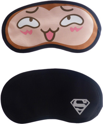 

Jenna Happy-W_SupermanCartoon Travel Sleeping Eye Cover Blindfold (Pack of 2)(2 g)