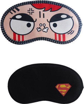 

Jenna Angry-Y_SupermanCartoon Travel Sleeping Eye Cover Blindfold (Pack of 2)(2 g)