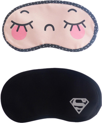 

Jenna CloseEye-W_SupermanCartoon Travel Sleeping Eye Cover Blindfold (Pack of 2)(2 g)