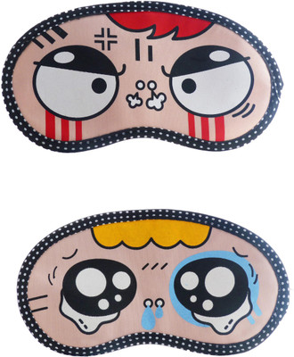 

Jenna Angry-Y_TearyEyeCartoon Travel Sleeping Eye Cover Blindfold (Pack of 2)(2 g)