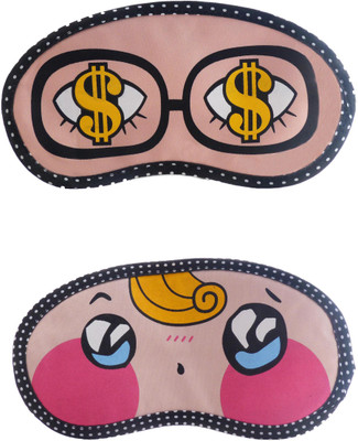 

Jenna Dollar-YellowHairSurpriseCartoon Travel Sleeping Eye Cover Blindfold (Pack of 2)(2 g)