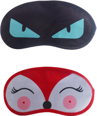 Jenna BlueEye-RedDeerCartoon Travel Sleeping Eye Cover Blindfold (Pack of 2)(2 g)