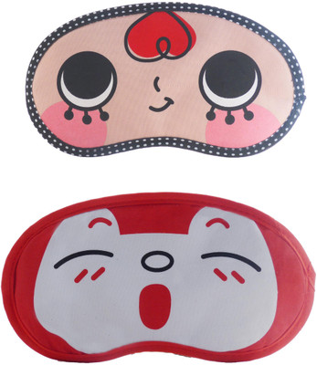 

Jenna RedHair-RedSleepyCartoon Travel Sleeping Eye Cover Blindfold (Pack of 2)(2 g)