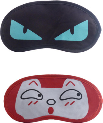 

Jenna BlueEye-RedSurpriseCartoon Travel Sleeping Eye Cover Blindfold (Pack of 2)(2 g)