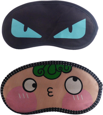 

Jenna BlueEye-GreenHairCartoon Travel Sleeping Eye Cover Blindfold (Pack of 2)(2 g)