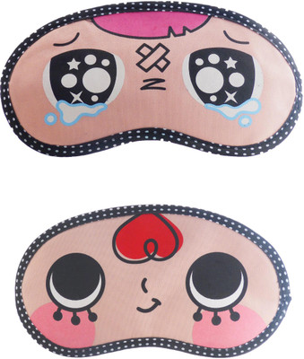 

Jenna P_Inju-RedHairCartoon Travel Sleeping Eye Cover Blindfold (Pack of 2)(2 g)