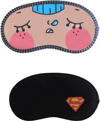 

Jenna Napping-Y_SupermanCartoon Travel Sleeping Eye Cover Blindfold (Pack of 2)(2 g)