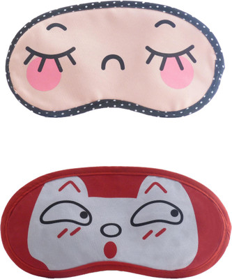 

Jenna CloseEye-RedSurpriseCartoon Travel Sleeping Eye Cover Blindfold (Pack of 2)(2 g)