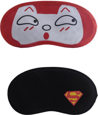 

Jenna RedSurprise-Y_SupermanCartoon Travel Sleeping Eye Cover Blindfold (Pack of 2)(2 g)