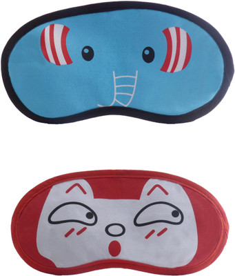 

Jenna Elephant-RedSurpriseCartoon Travel Sleeping Eye Cover Blindfold (Pack of 2)(2 g)