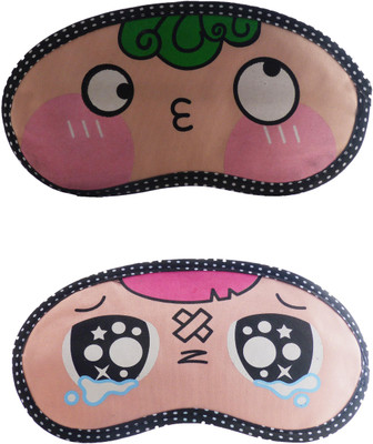 

Jenna GreenHair-P_InjuCartoon Travel Sleeping Eye Cover Blindfold (Pack of 2)(2 g)