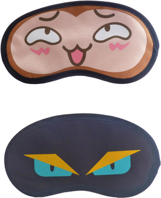 

Jenna Happy-NinjaEyeCartoon Travel Sleeping Eye Cover Blindfold (Pack of 2)(2 g)