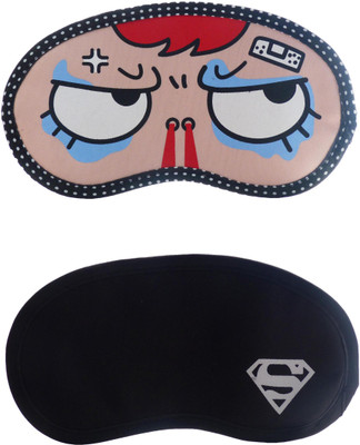 

Jenna SuperAngry-W_SupermanCartoon Travel Sleeping Eye Cover Blindfold (Pack of 2)(2 g)