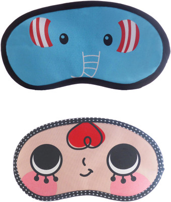 

Jenna Elephant-RedHairCartoon Travel Sleeping Eye Cover Blindfold (Pack of 2)(2 g)