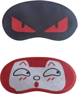 

Jenna RedEye-RedSurpriseCartoon Travel Sleeping Eye Cover Blindfold (Pack of 2)(2 g)