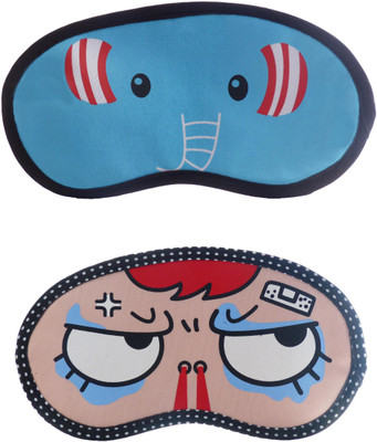 

Jenna Elephant-SuperAngryCartoon Travel Sleeping Eye Cover Blindfold (Pack of 2)(2 g)