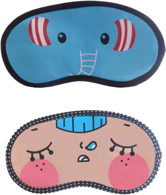 

Jenna Elephant-NappingCartoon Travel Sleeping Eye Cover Blindfold (Pack of 2)(2 g)