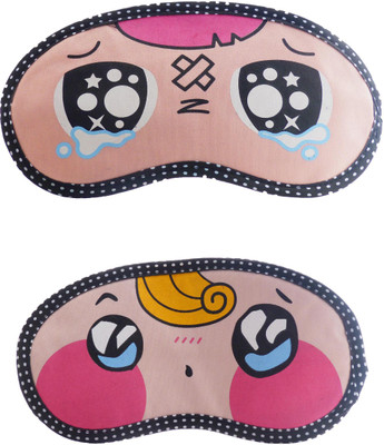 

Jenna P_Inju-YellowHairSurpriseCartoon Travel Sleeping Eye Cover Blindfold (Pack of 2)(2 g)