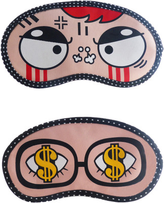 

Jenna Angry-DollarCartoon Travel Sleeping Eye Cover Blindfold (Pack of 2)(2 g)
