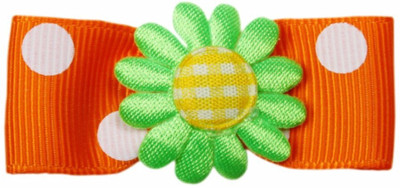 

BOW ALLURE Bow Allure Key West Clip-Right Hair Clip(Orange, Green)