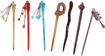 

Anjan combo of juda sticks Bun Stick(Multicolor)