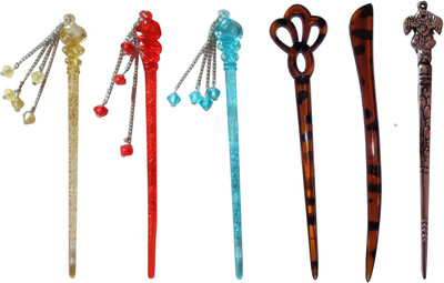 

Aashu combo of juda sticks Bun Stick(Multicolor)