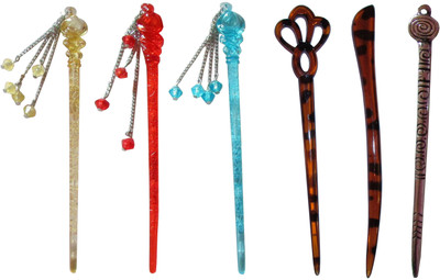 

Aashu combo of juda sticks Bun Stick(Multicolor)