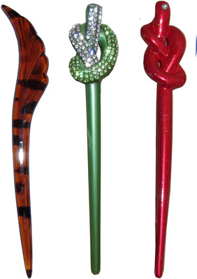

Aaki combo of juda sticks Bun Stick(Multicolor)