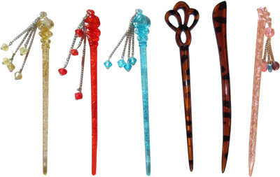 

Queen combo of juda sticks Bun Stick(Multicolor)
