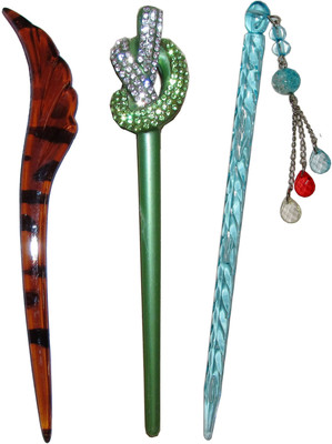 

Aaji combo of juda sticks Bun Stick(Multicolor)