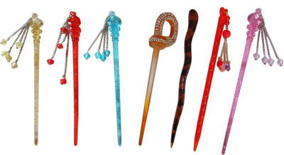 

Anjan combo of juda sticks Bun Stick(Multicolor)