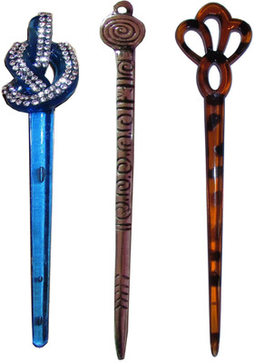 

Aaji combo of juda sticks Bun Stick(Multicolor)