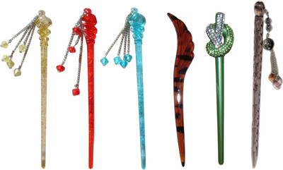 

Aashu combo of juda sticks Bun Stick(Multicolor)