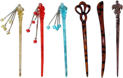 

Queen combo of juda sticks Bun Stick(Multicolor)