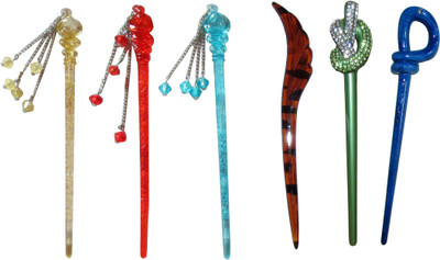 

Aashu combo of juda sticks Bun Stick(Multicolor)