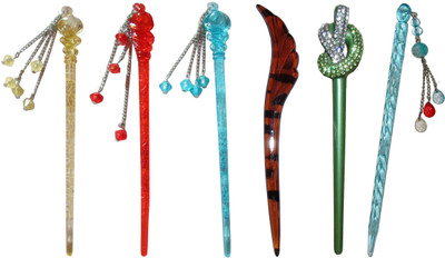 

Aashu combo of juda sticks Bun Stick(Multicolor)