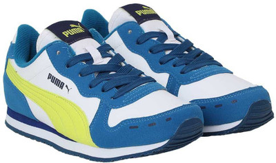 

Puma Boys & Girls Lace Sneakers(White, White-nrgy yellow