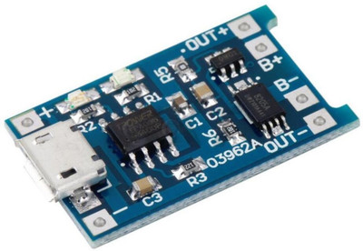 

Robodo Micro USB 5V 1A 18650 Lithium Battery Charger Board With Protection Module(Multicolor)