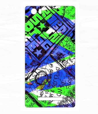 Snooky Lava Iris X10 Mobile Skin(Blue)