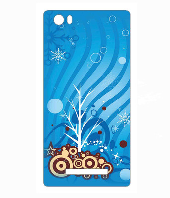 Snooky Lava Iris X10 Mobile Skin(Blue)